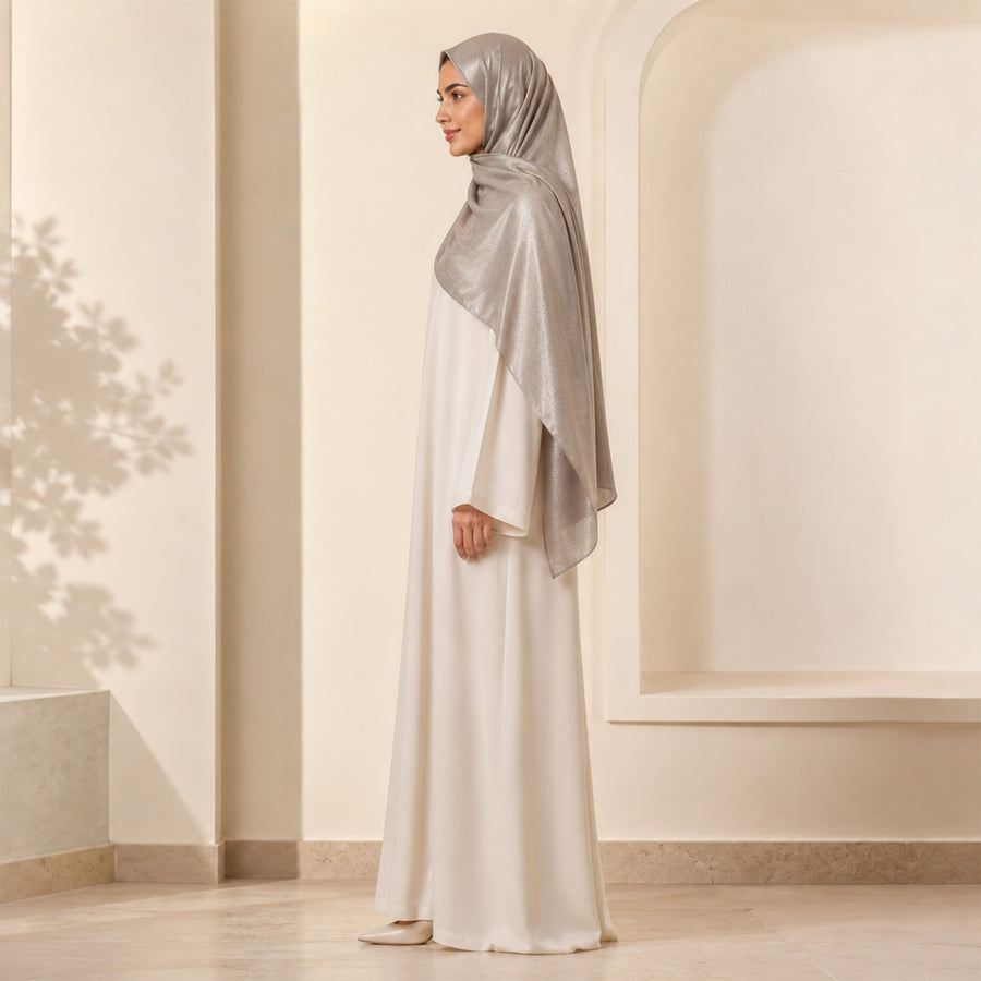 Champagne Gold Chiffon Shimmer Hijab