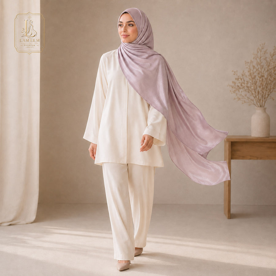 Pearl Blush pink Chiffon Shimmer Hijab