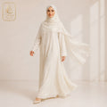 Pearl Ivory Chiffon Shimmer Hijab