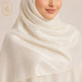Pearl Ivory Chiffon Shimmer Hijab