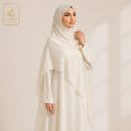 Pearl Ivory Chiffon Shimmer Hijab