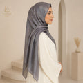 Purple Taupe Chiffon Shimmer Hijab