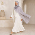 Premium Lilac Shimmer Chiffon Hijab