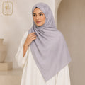 Premium Lilac Shimmer Chiffon Hijab