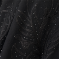 Premium Black Heavy Embroidered Double Chiffon Abaya | LAMEEM