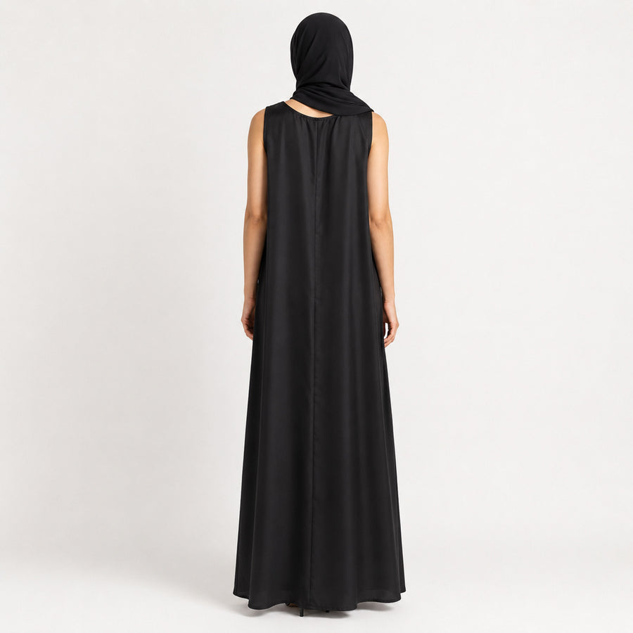 Premium Black Silk Inner Dress