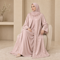 Premium Blush Pink Shinghai Open Abaya